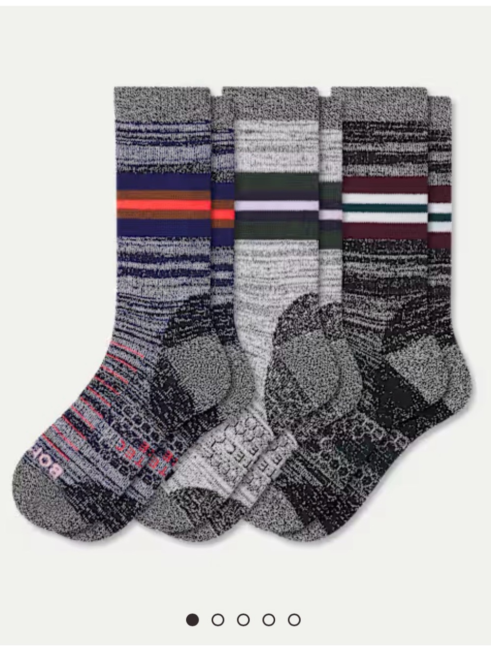 NWT Bombas Women's Hiking Calf Sock 3-Pack, size small